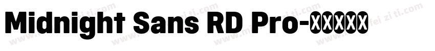 Midnight Sans RD Pro字体转换